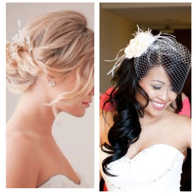 How to match your hairstyle to your wedding dress