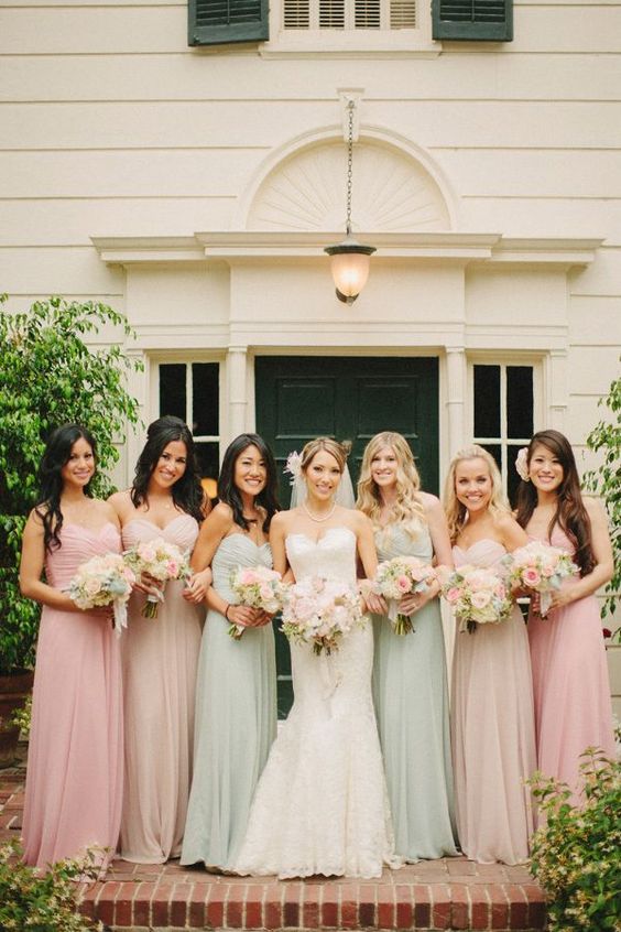 Dusty Pink Wedding Dress