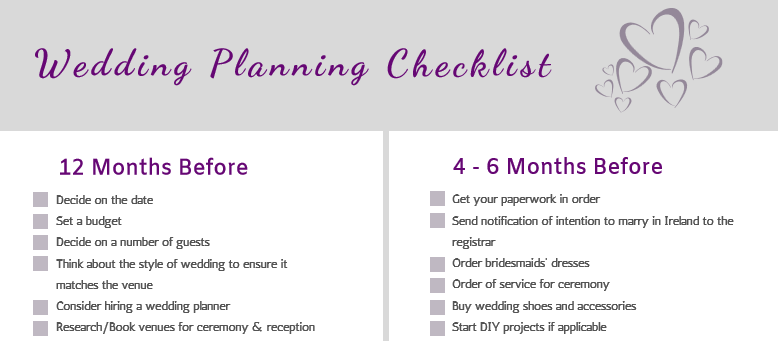 Wedding Planning Checklist