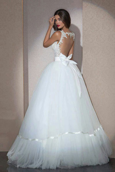 backless ball gown wedding dress