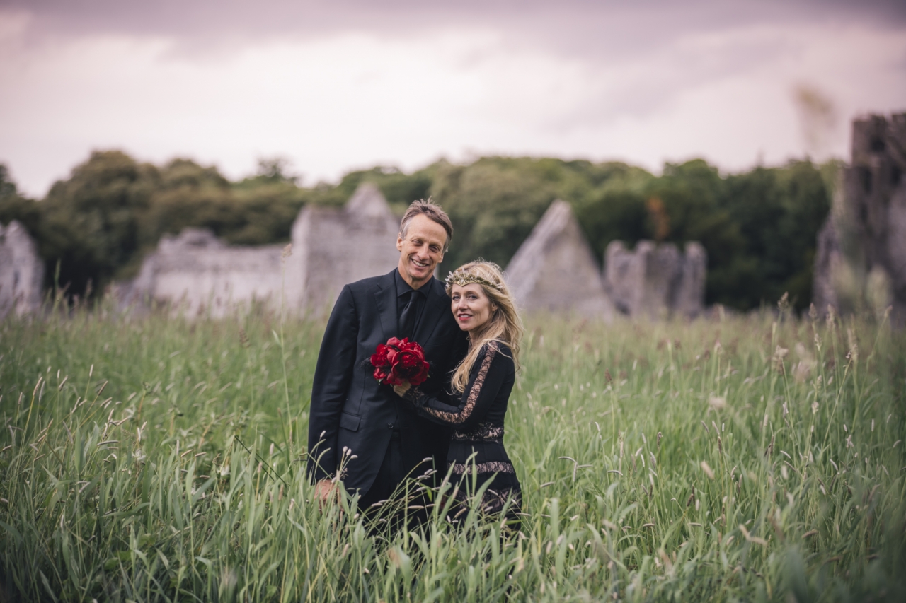 Celebrity Wedding Planner,Marry in Ireland,Castle Wedding,Adare Manor Wedding,Black D& G Wedding Dress,Burgundy peony bouquet