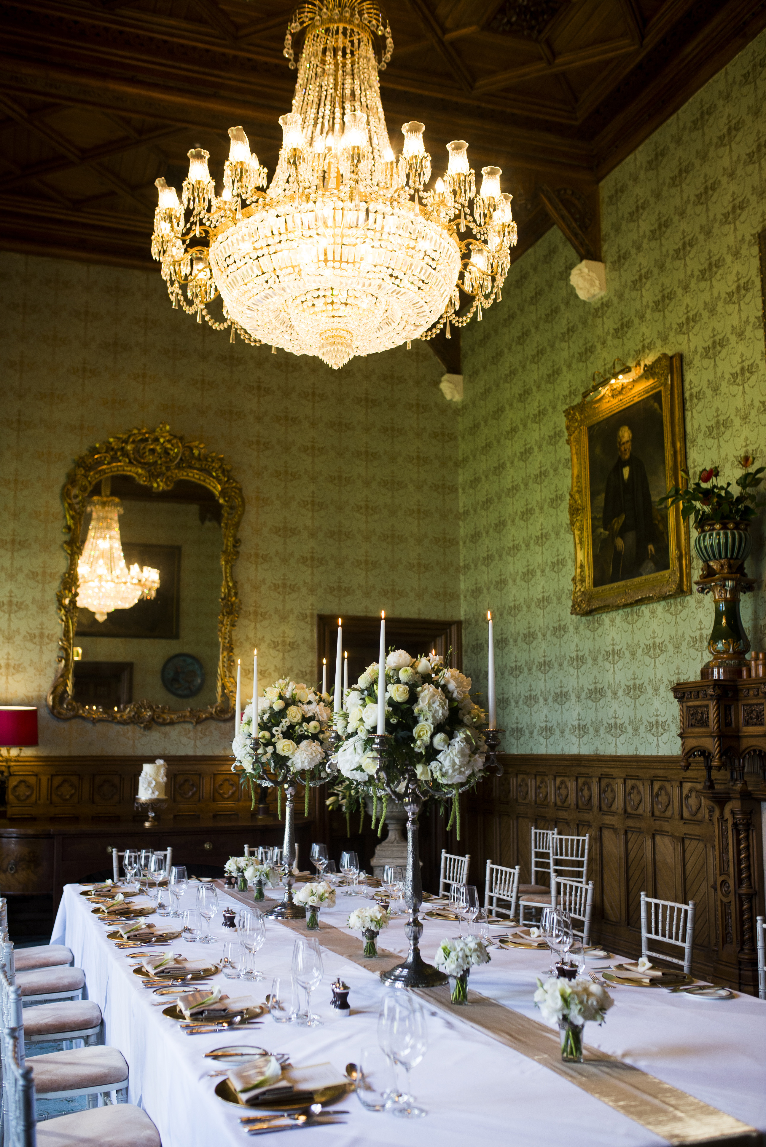 Wedding tablescape Ashford Castle