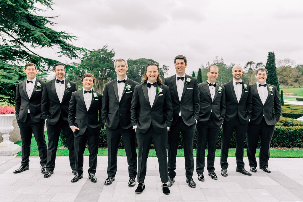 Wedding Party dressed in Tux