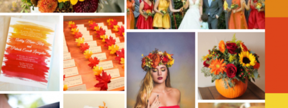 Orange, Red And Yellow For A Fall Wedding