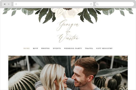 Example of Wedding Website