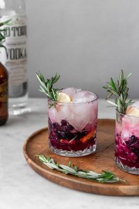 Blueberry Lemon Vodka Spritz