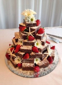 Brownie Wedding Cake