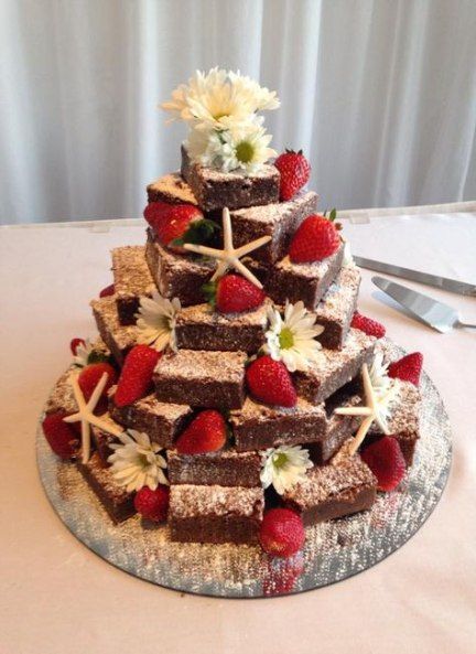 Brownie Wedding Cake