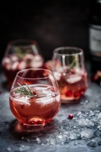 Pomegranate, Rosemary & Gin Fizz