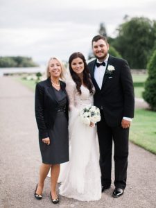 Irish Wedding Planner Michelle McDermott with one of her lucky couples