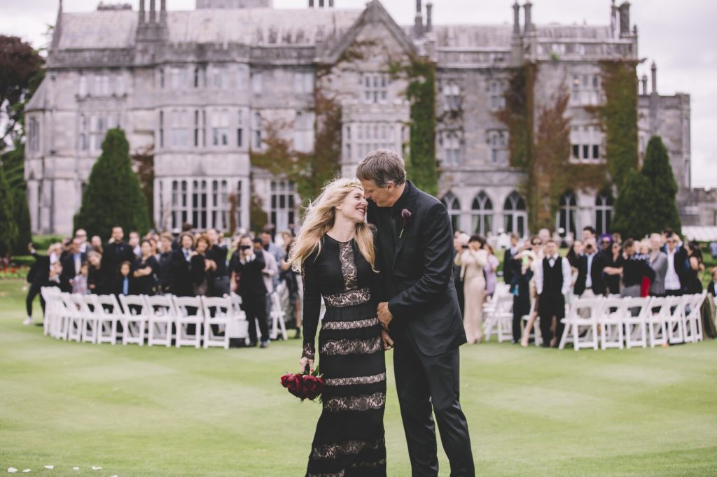 Couple in front of Adare Manor