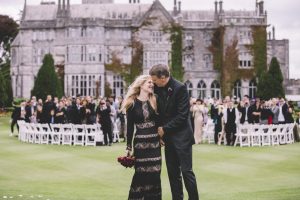 Couple in front of Adare Manor