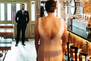 Bride & Groom during the First Look