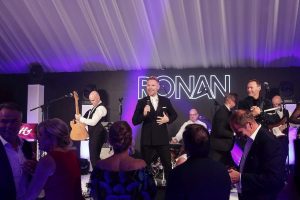 Ronan Keating performing at a wedding