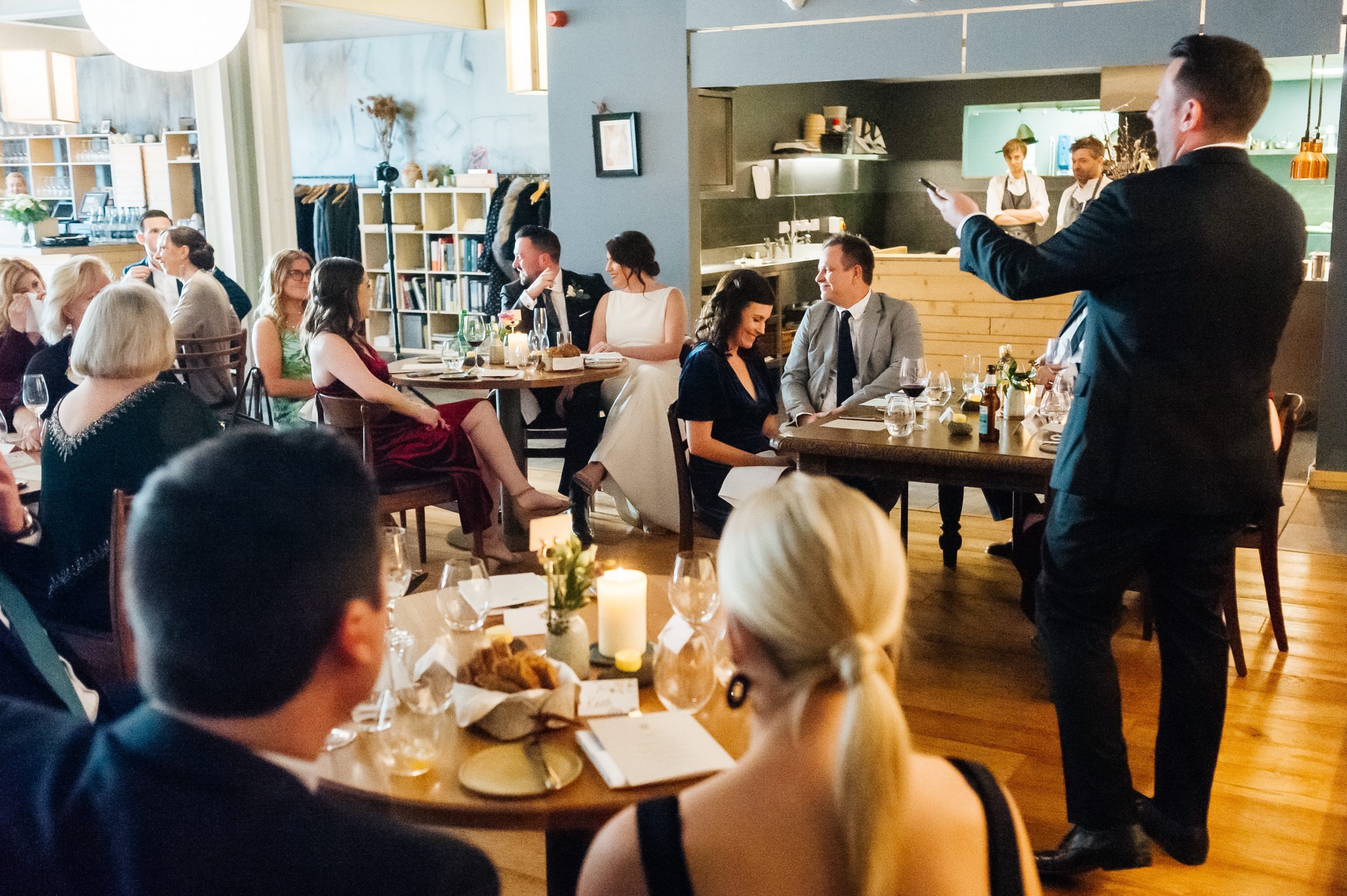 Speeches during the Reception at Loam Restaurant