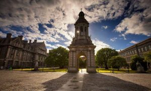 Trinity College in Dublin City