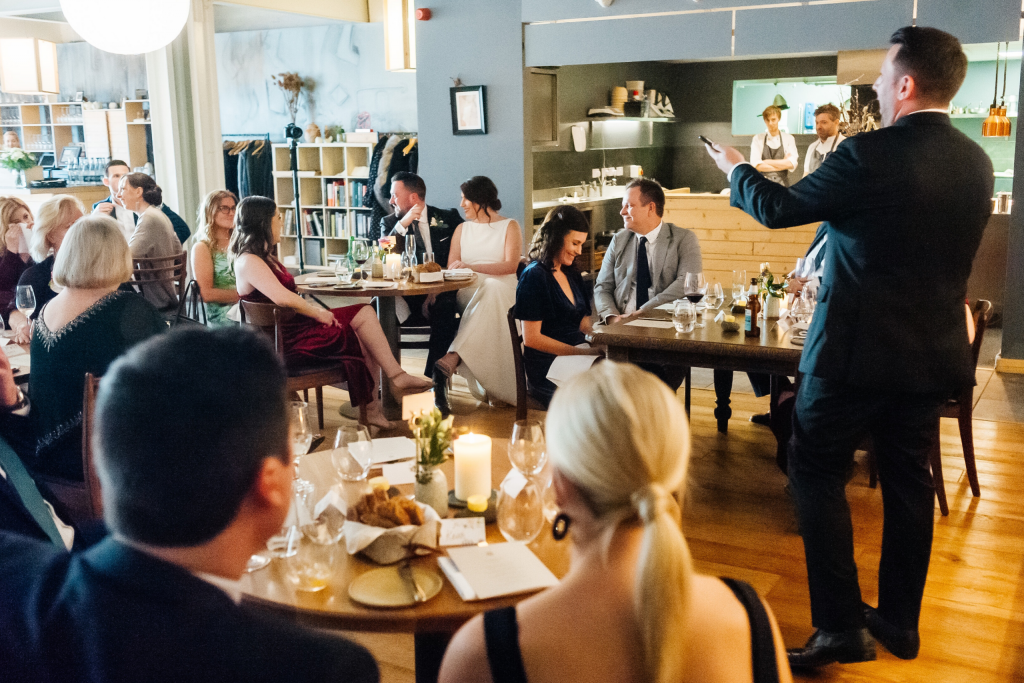 Wedding at a restaurant